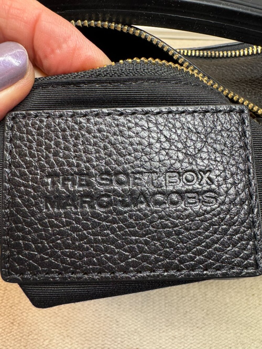 Marc Jacobs The Soft Box 23 Black Leather Crossbody Bag Gold Hardware Duster - Picture 11 of 16
